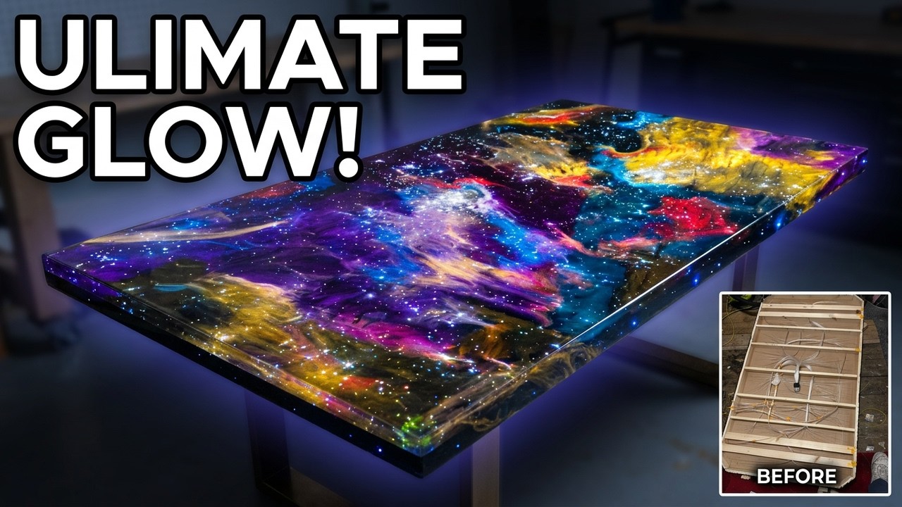 A picture of a resin art table top